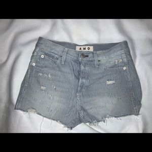 Size 25 AMO Denim Shorts